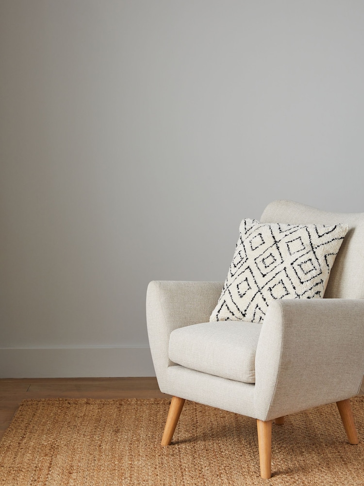 Minimal Geometric Berber 50 x 50cm Cushion - Image 2 of 6