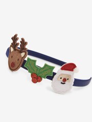 JoJo Maman Bébé Navy Christmas Headband - Image 3 of 3