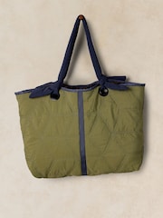 White Stuff Green Bonnie Reversible Tote - Image 3 of 4