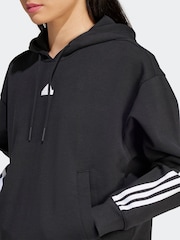 adidas Black Sportswear Future Icons 3-Stripes Hoodie - Image 2 of 4