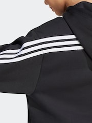 adidas Black Sportswear Future Icons 3-Stripes Hoodie - Image 3 of 4