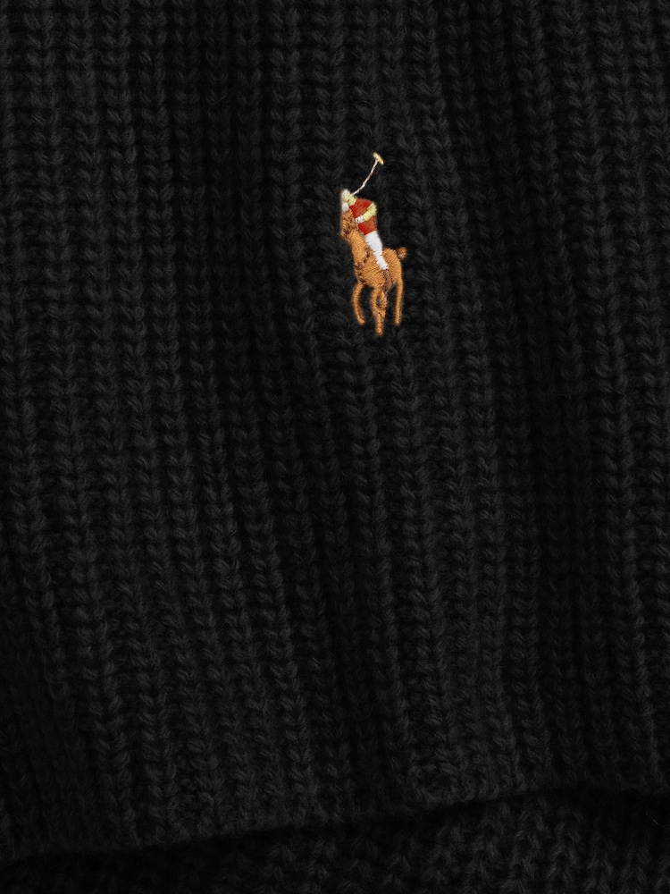 Eșarfă din amestec de lână Pony Player Polo Ralph Lauren - Imaginea 3 din 3