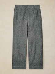 White Stuff Grey Belle Tweedy Wide Leg Trousers - Image 5 of 6
