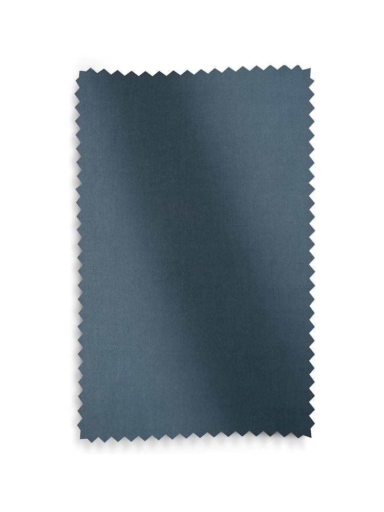 Shabby Chic by Rachel Ashwell® Teal Pencil Pleat Faux Slub Silk Blackout Thermal Curtains - Image 4 of 4