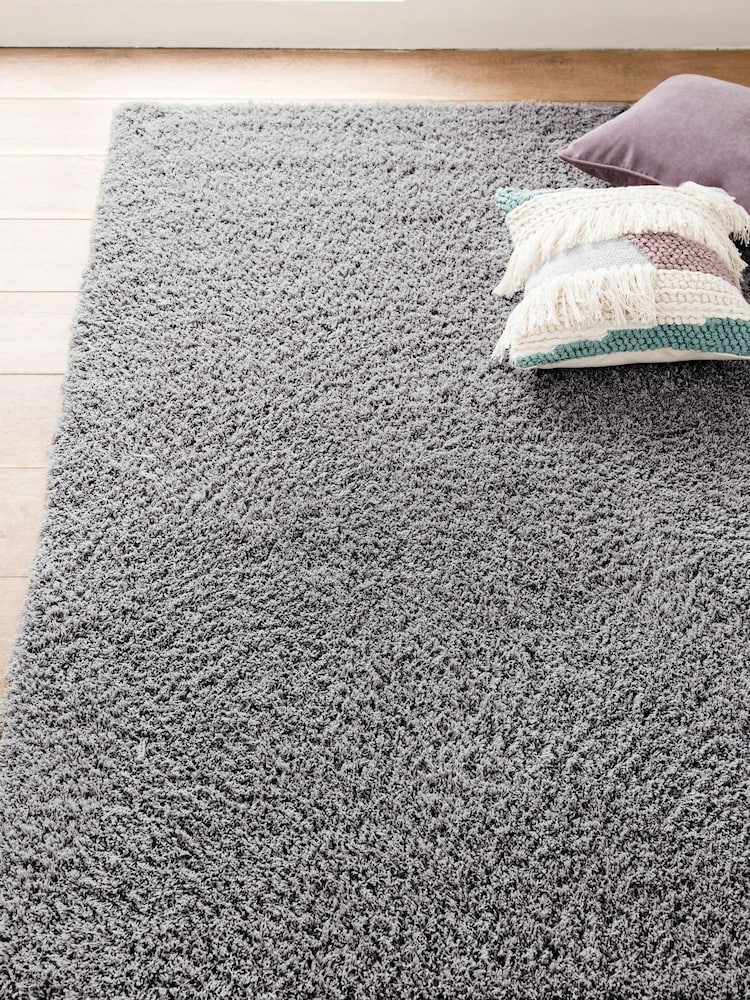 Silver Grey Comfy Twist Shaggy Rug - Image 9 of 9