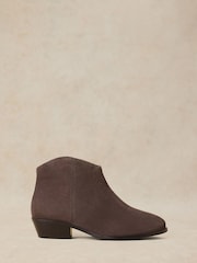 White Stuff Grey Wide Fit Suede Ankle Boots - Image 1 of 4