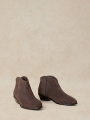 White Stuff Grey Wide Fit Suede Ankle Boots - Image 2 of 4