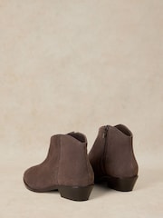 White Stuff Grey Wide Fit Suede Ankle Boots - Image 3 of 4