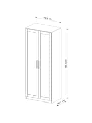 White Flynn Double Wardrobe - Image 4 of 10
