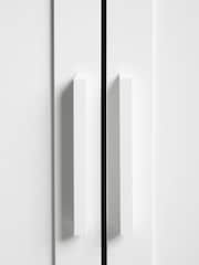 White Flynn Double Wardrobe - Image 8 of 10