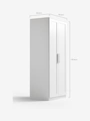 White Flynn Double Wardrobe - Image 9 of 10