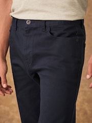 Navy Straight Fit Classic Stretch Jeans - Image 5 of 11