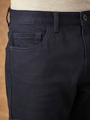 Navy Straight Fit Classic Stretch Jeans - Image 6 of 11