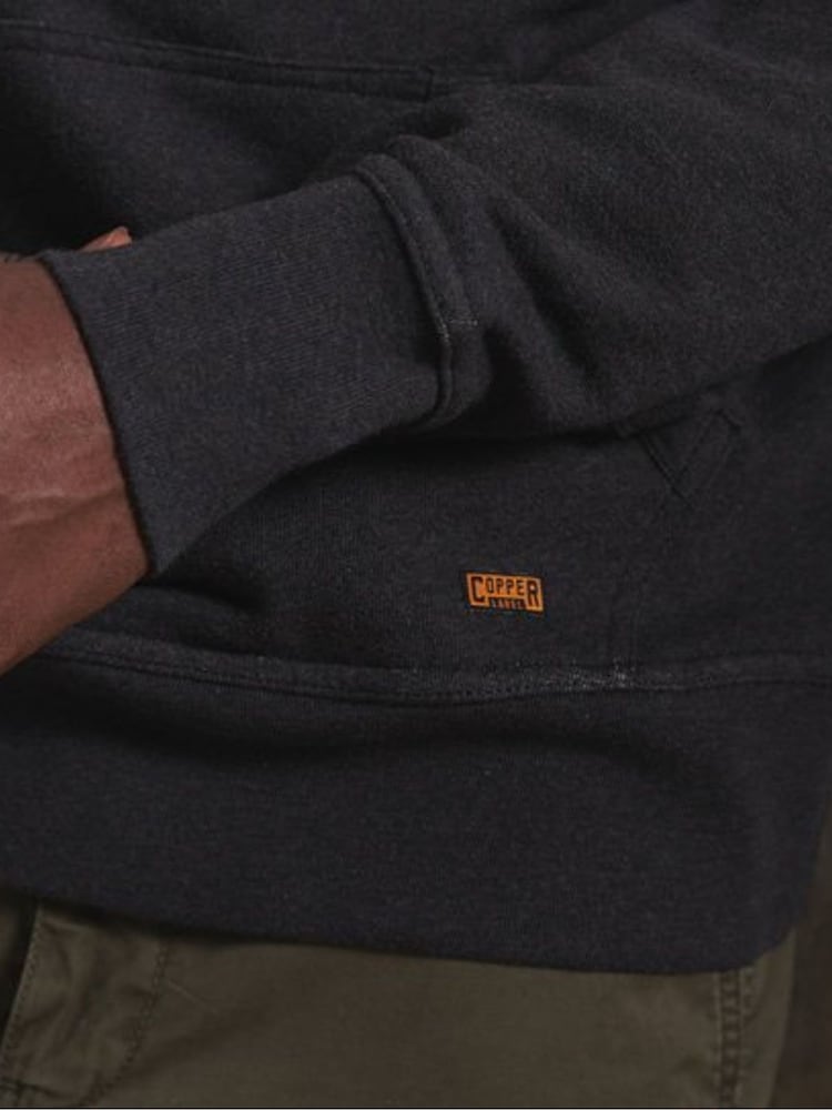Superdry Grey 100% Cotton Copper Label Hoodie - Image 4 of 4