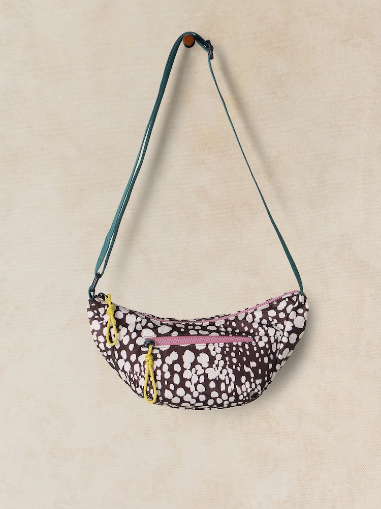 White Stuff Brown Meadow Printed Cross-Body Bag - Image 1 of 4 White Stuff Brown Meadow Printed Cross-Body Bag - Image 1 of 4