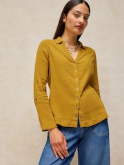 White Stuff Yellow Annie Double Cloth Shirt - Image 2 of 6