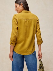 White Stuff Yellow Annie Double Cloth Shirt - Image 3 of 6