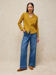White Stuff Yellow Annie Double Cloth Shirt - Image 4 of 6