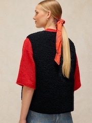 White Stuff Blue Emery Reversible Gilet - Image 3 of 7