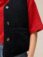 White Stuff Blue Emery Reversible Gilet - Image 4 of 7