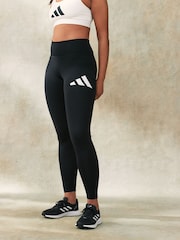Zwart - adidas Train Essential Full Length Big Logo Leggings - Image 1 of 6
