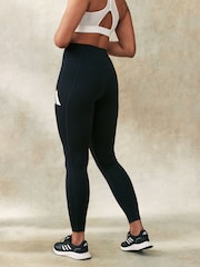 Zwart - adidas Train Essential Full Length Big Logo Leggings - Image 5 of 6