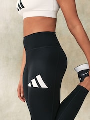 Zwart - adidas Train Essential Full Length Big Logo Leggings - Image 6 of 6