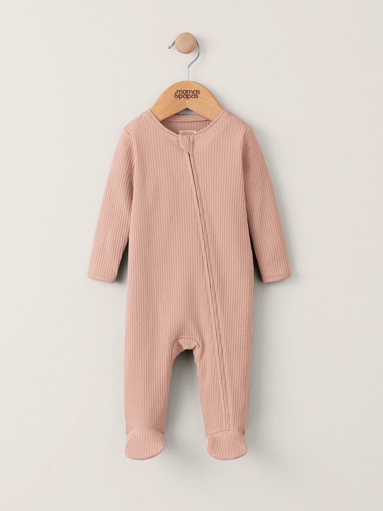 Mamas & Papas Dusky Pink Organic All-In-One - Image 1 of 3