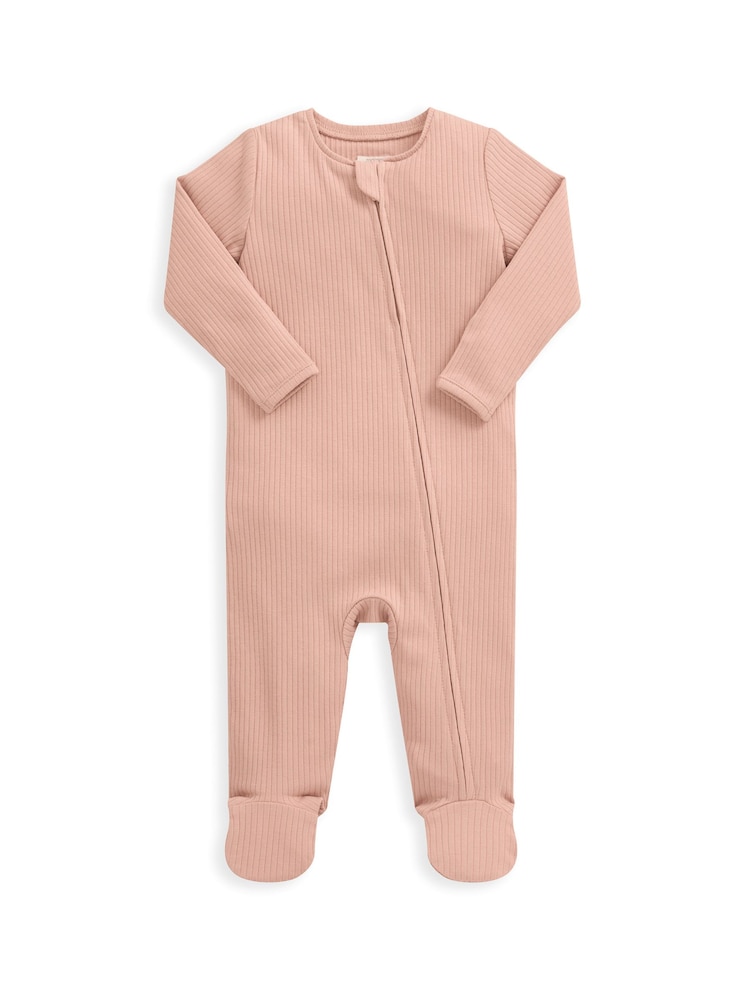 Mamas & Papas Dusky Pink Organic All-In-One - Image 2 of 3