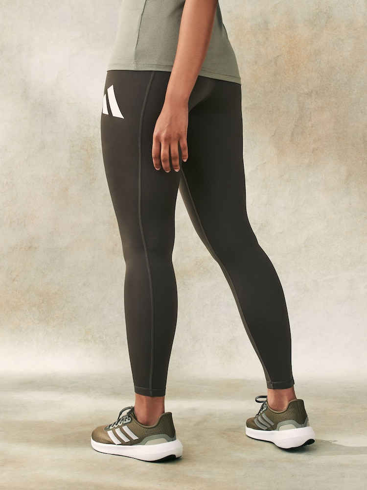 Groen - adidas Train Essential Full Length Big Logo Leggings - Image 5 of 5
