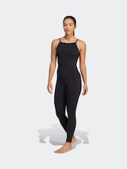 adidas Black Yoga All in One Jumpsuit - Image 1 of 7