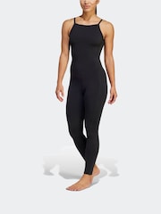 adidas Black Yoga All in One Jumpsuit - Image 3 of 7