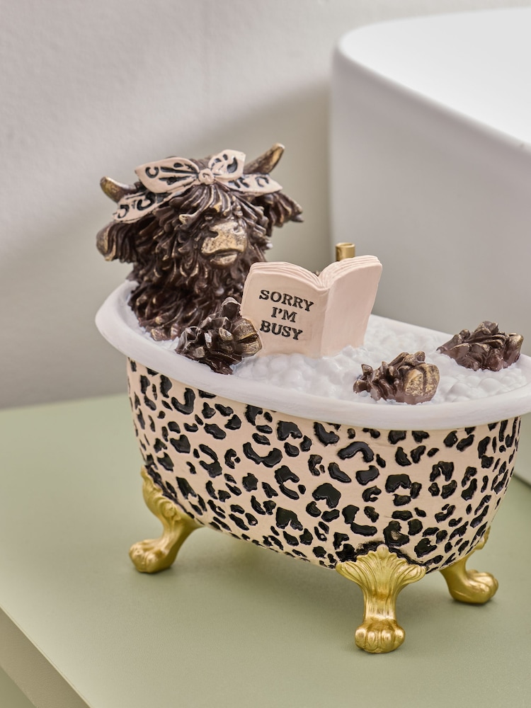 Bronze Hamish Leopard Bath Ornament - Image 2 of 3 Bronze Hamish Leopard Bath Ornament - Image 2 of 3