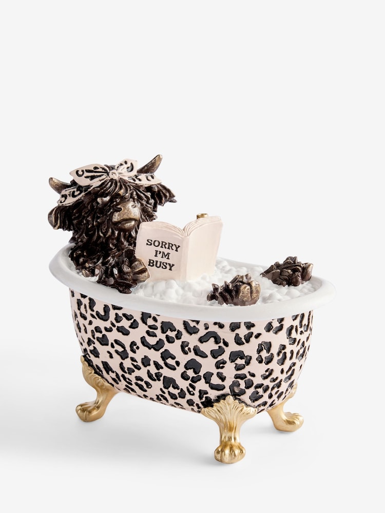 Bronze Hamish Leopard Bath Ornament - Image 3 of 3 Bronze Hamish Leopard Bath Ornament - Image 3 of 3
