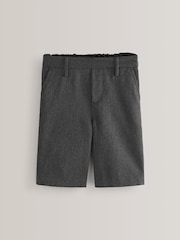 Grey Regular Pull-On Waist Flat Front School Shorts (3-14yrs) - Image 1 of 6