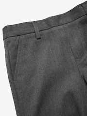 Grey Regular Pull-On Waist Flat Front School Shorts (3-14yrs) - Image 6 of 6