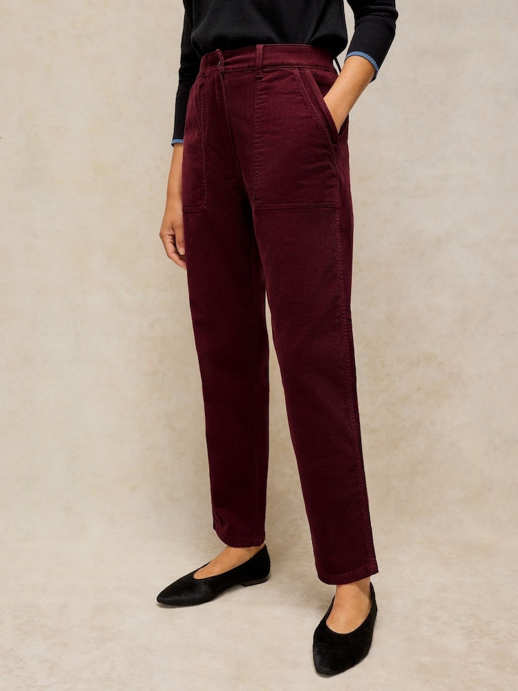 White Stuff Plum Twister Cord Trousers - Image 1 of 6