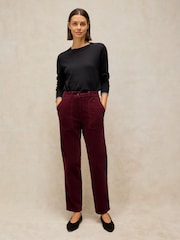 White Stuff Plum Twister Cord Trousers - Image 3 of 6