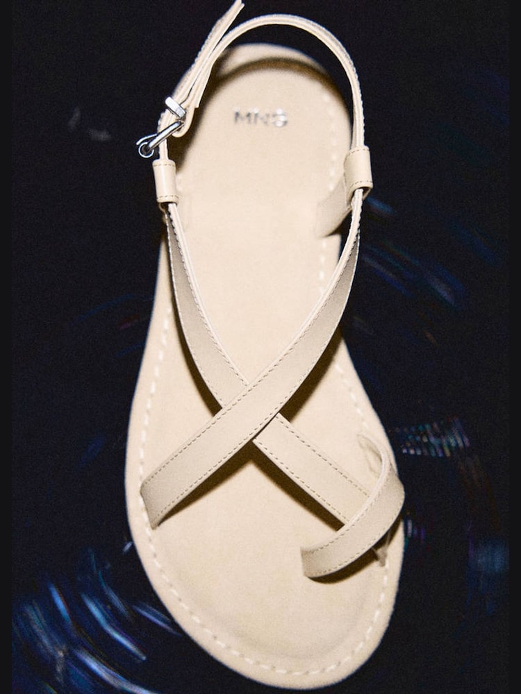 Mango Brown Strappy Sandals - Image 5 of 5