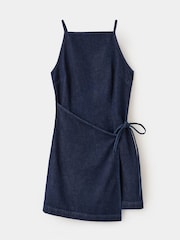 Mango Blue Denim Sleeveless Summer Dress - Image 5 of 7
