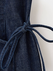 Mango Blue Denim Sleeveless Summer Dress - Image 7 of 7