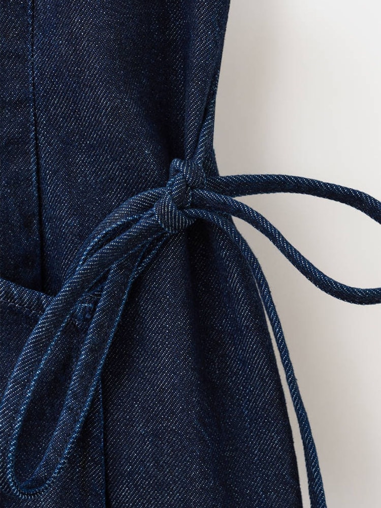 Mango Blue Denim Sleeveless Summer Dress - Image 7 of 7