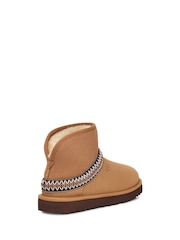 UGG Brown Classic Mini Crescent Boots - Image 3 of 4