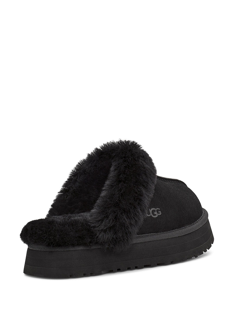 UGG Black Disquette Flatform Slippers - Image 2 of 4