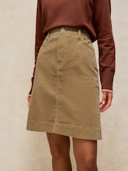 White Stuff Green Tia Cord Skirt - Image 1 of 6