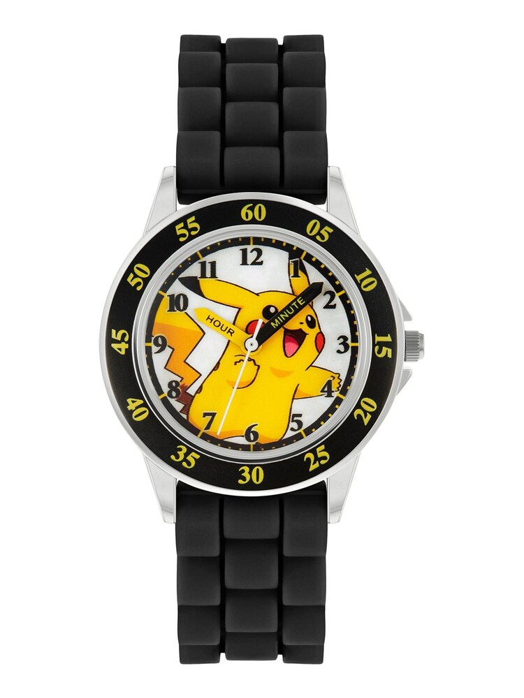 Peers Hardy Pokémon Silicone Strap Time Teacher Black Watch - Image 1 of 3 Peers Hardy Pokémon Silicone Strap Time Teacher Black Watch - Image 1 of 3