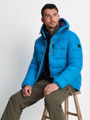 Tog 24 Blue Maloney Hooded Padded Coat Jacket - Image 7 of 9