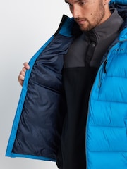 Tog 24 Blue Maloney Hooded Padded Coat Jacket - Image 8 of 9
