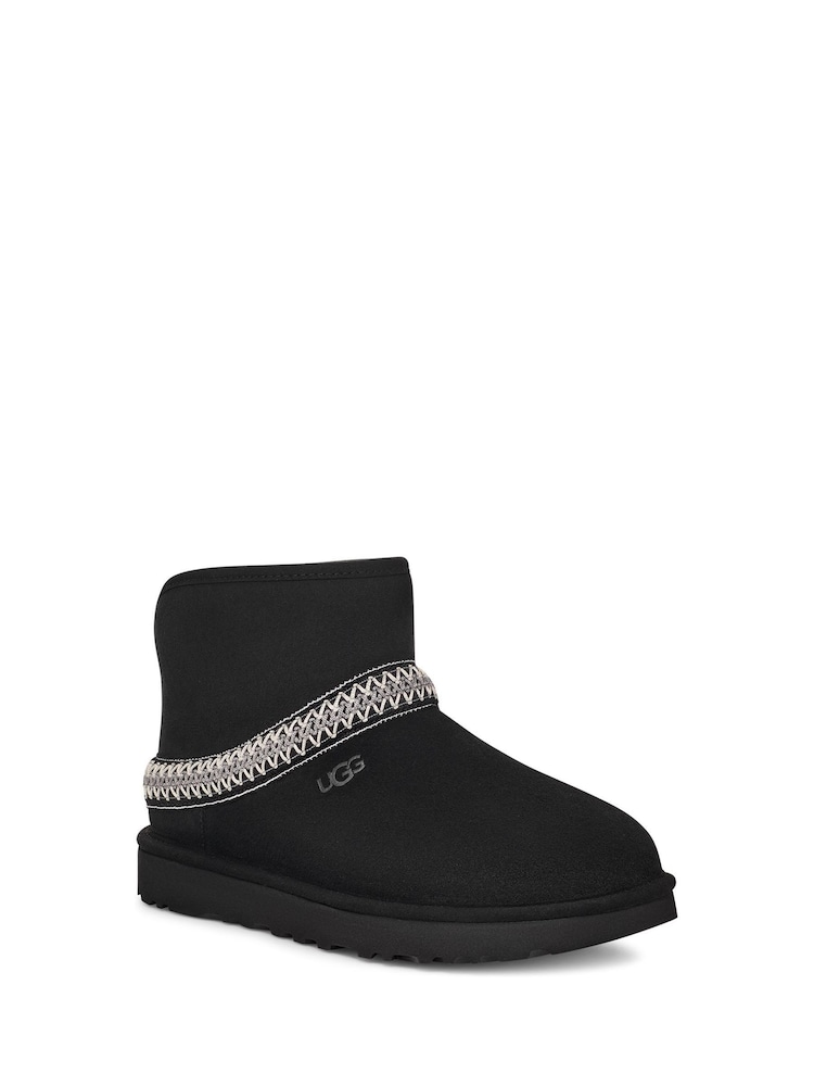 UGG Black Classic Mini Crescent Boots - Image 1 of 5