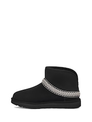 UGG Black Classic Mini Crescent Boots - Image 3 of 5
